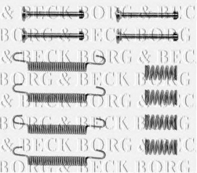 BORG & BECK bbk6074 -  Комплектующие, колодки дискового тормоза